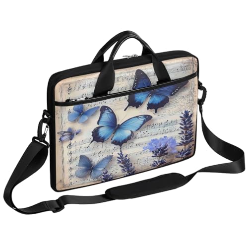 Bolsa para portátil con diseño vintage y correa ajustable