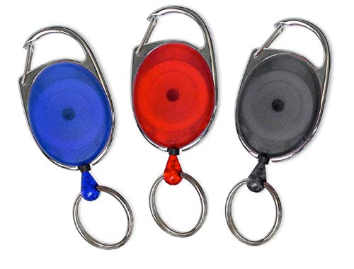 Llavero retráctil Lucky Line en varios colores pack de 3 unidades 64003