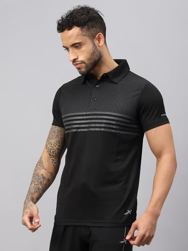 Image of VECTOR X OMT-258 Men's Water Printed Polo T-Shirt