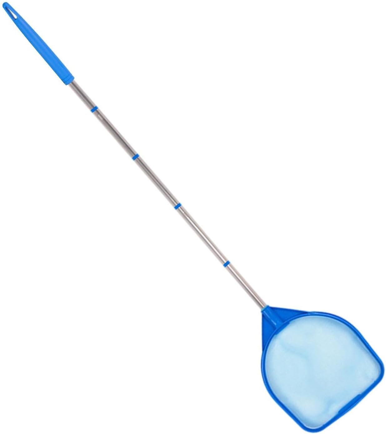 Portable Pool Skimmer, Long Handle Rake Net, Water Cleaning Tool | Fine Mesh Pool Skimmer Net for Fountain Spa Swimming Tub Backyard Patio