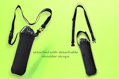 Image of 2L Water Bottle Carrier Bag, Adjustable Shoulder Hand Strap Neoprene Sleeve Sports Water Bottle Accessories for Hiking Travelling Camping