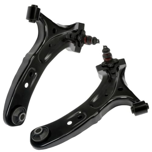 Image of Detroit Axle - 8pc Front End Kit for 2017 2018 2019 Subaru Impreza, 2 Lower Control Arms with Ball Joint 2 Sway Bar Links 4 Inner Outer Tie Rods Replacement