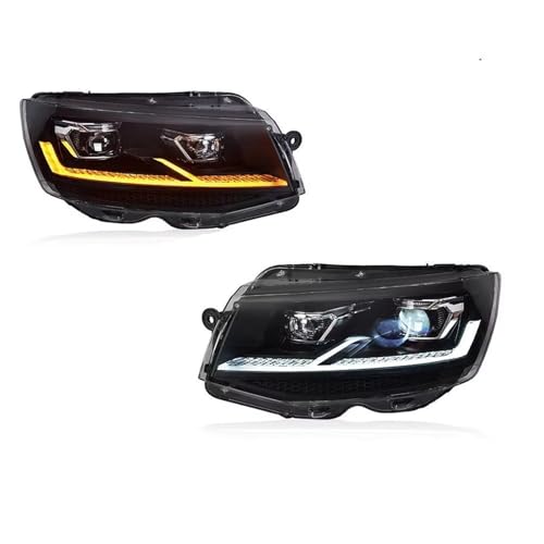 �����ԗp�t�����g�w�b�h���C�g�Z�b�g Compatible With For Caravelle For T6 2015 2016 2017 2018 2019 �t�H�O/DRL/�u���[�L/�^�[���V�O�i�������v �w�b�h���C�g�A�b�Z���u�� 2�Z�b�g