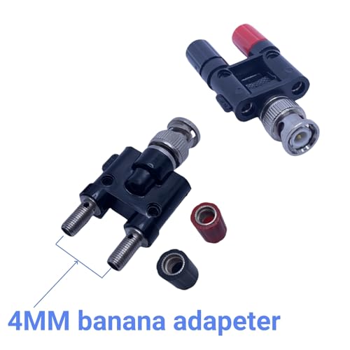 2-Pack Adaptador BNC macho a banana hembra dual 4mm miniatura 5