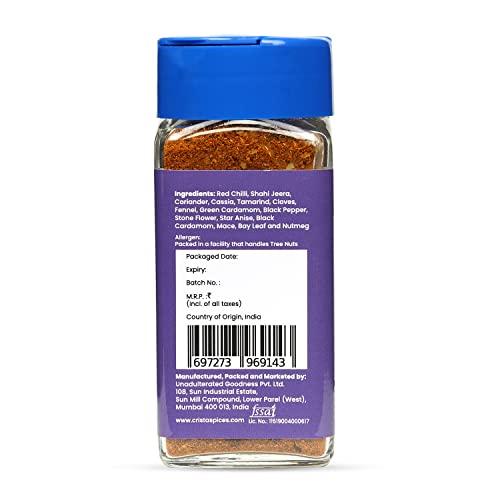Image of CRISTA Exotic Biryani Masala Spice Mix | Rich in flavour | No Onion | No Garlic | Vegan | Pure | Zero added Colours, Fillers, Additives & Preservatives | 45 gms