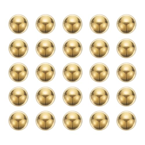 #US 25pcs Precision Solid Brass Bearing Balls 1/4