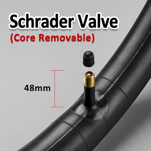 Image of 4-Pack Road Bike Tubes 700 x 23c /25c 28c /32c 35c /43c - Butyl Rubber 700c Bike Tube Replacement - Presta /Schrader - 48mm / 60mm
