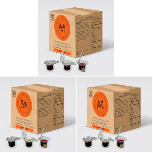 Image of The Miracle Meal Pre-filled Communion Cups and Wafer Set - Box of 100 Gluten Free (Pack of 3)