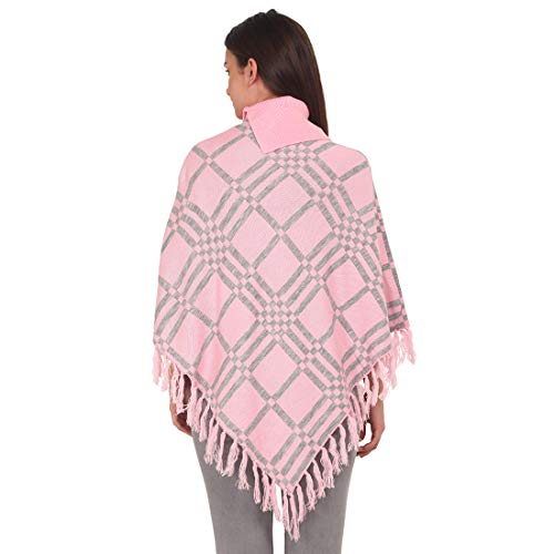Image of eKools Women's Woolen Multicolor Winter wear Cardigans Shrug Poncho (Shrug1-64)