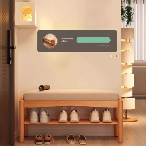 Benches Garden Bench Outdoor Patio Seating Backless Park Chair Lawn Path Slatted Seats,Entryway Bench Shoe Shelf with Seat Cushion，Entryway sit Down Bench with Shoe Storage，Farmhouse Shoe St