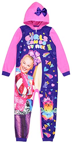 JoJo Siwa Girls' Can Do It All Zipper Kids Sleeper Union Suit Pajama Outfit2