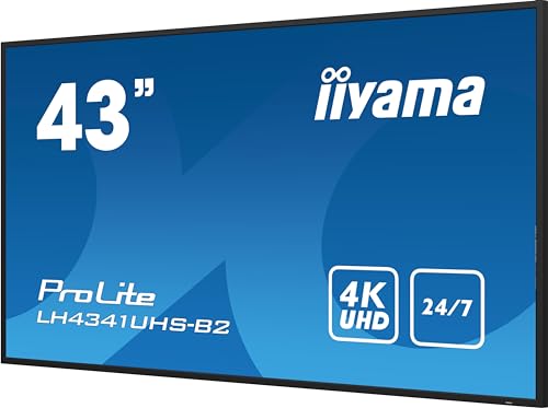 IIYAMA 43' dalle IPS 4K UHD 3840x2160 8ms 500 cdm² 1200:1 247 Haut parleurs Neuf - vue 10