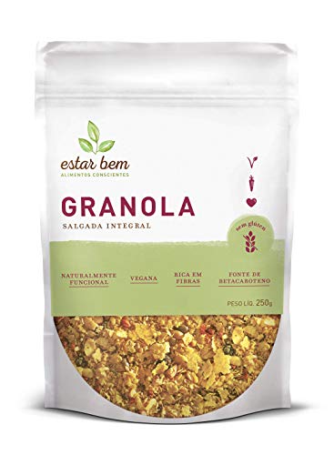 Granola Salgada Integral Sem Glúten, Estar Bem