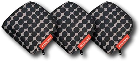 Best Reusable Grocery Bags Set of 3, Premium Tote Foldable Shopping Bags fits Pocket, Recyclable, Durable and Washable