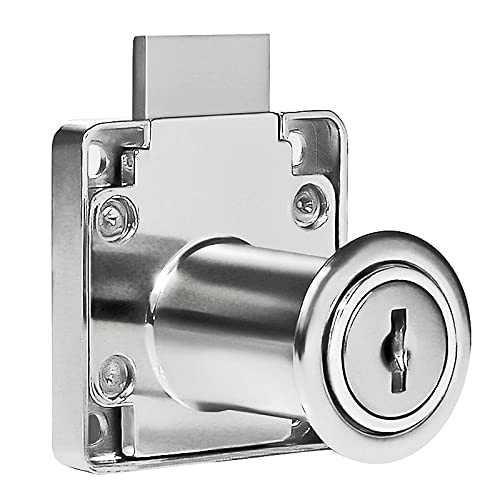 4 Serrature A Cilindro Con Chiavi Uguali - Per Cassetti E Ante Armadi - Foto 4