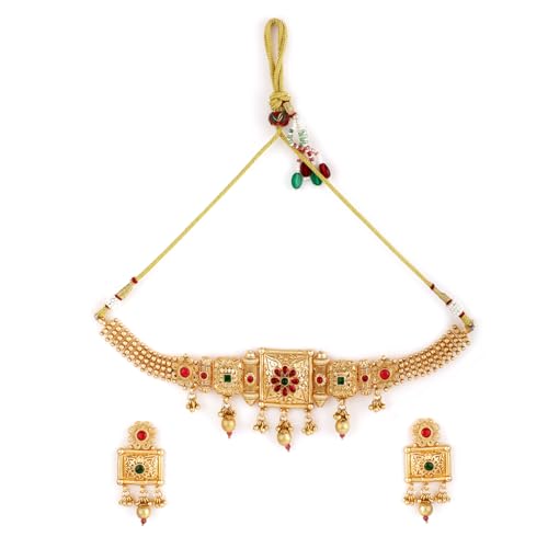 See full amazon price history chart for Rubans Gold Plated Assorted Stone Studded Choker Necklace Jewellery Set Rubans Gold Plated Assorted Stone Studded Choker Necklace Jewellery Set (B0D6RWPGKZ) Amazon Price History, Amazon Price Tracker