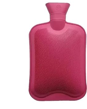 VELORA 2L Rubber Hot Water Bag for Pain Relief | Non-Electric Leak-Proof Hot Water Bottle for Menstrual Cramps, Back Pain & Winter Warmth | Durable Thick Rubber for Heat Therapy (Multicolor)