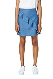  edc by ESPRIT Damen 068CC1D011 Rock, Blau (Grey Blue 420), 36