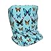 Fashion Beanie Hats for Girls Boys, Gothic Black Butterflies Light Blue Butterfly Hedging Head Hat Skull Hat for Cycling Party, Stretch Sleep Cap Windproof Dancer Cap