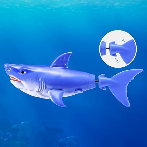 Robo Alive Water Activated Shark 2 Pack (Blue) by ZURU – Realistic Swimming Robotic Bath Toy for Kids, Tweens & Teens, Water-Activated Pet Shark for Play & Pranks, 3+ - 2