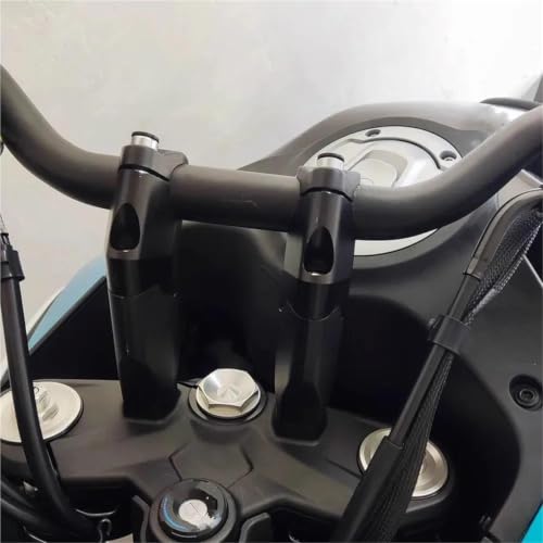 Abrazadera elevadora de manillar para CFMOTO 800MT: Rutas largas con máxima comodidad en plata 5