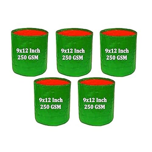 Image of IAgriFarm Growbag 9 * 12 Pack of 5 - for Vegetable Gardening /Terrace Gardening