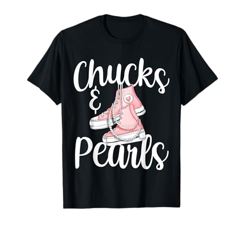 Chucks And Pearls 2021 Gift Kamala Harris New Vice President T-Shirt