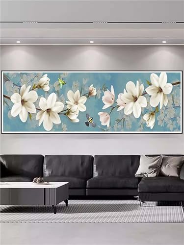 Peinture diamant adulte fleur 90x270cm kit complet A-662 artisanat