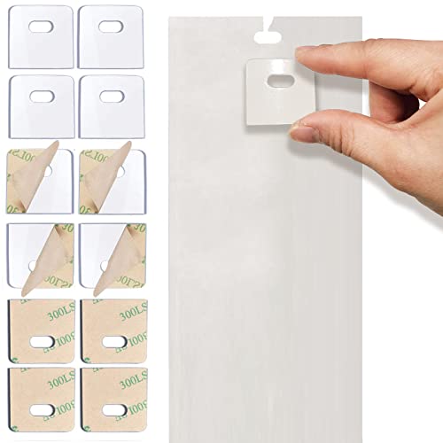 SOGEWO (30 Set/ 60 Pieces) Clear Vertical Blind Repair Tabs, Vertical Blind Repair Kit, Vertical Blinds Replacement slats with 2 Alcohol Wipes by SOGEWO - Used condition - US$8.99