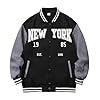 Mymyguoe Football Jacket Men's Baseball Jacket Lined Fleece Jacket Racing Varsity Jacket Outdoor Jacket Streetwear College Jacket Lightweight Transition Jacket Leisure Sweat Jacket Patchwork Sports #3