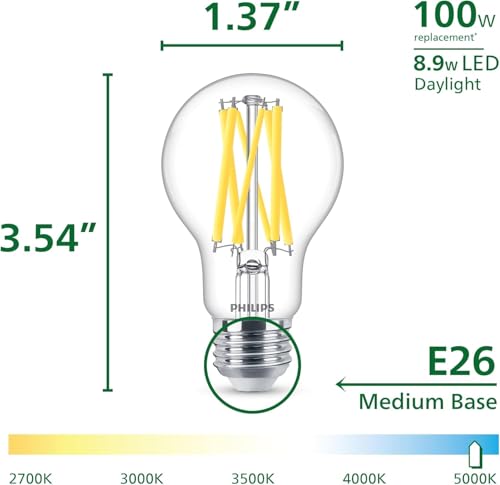 PHILIPS LED A19 Ultra Efficient Daylight Bulbs, 3-Pack - image 2