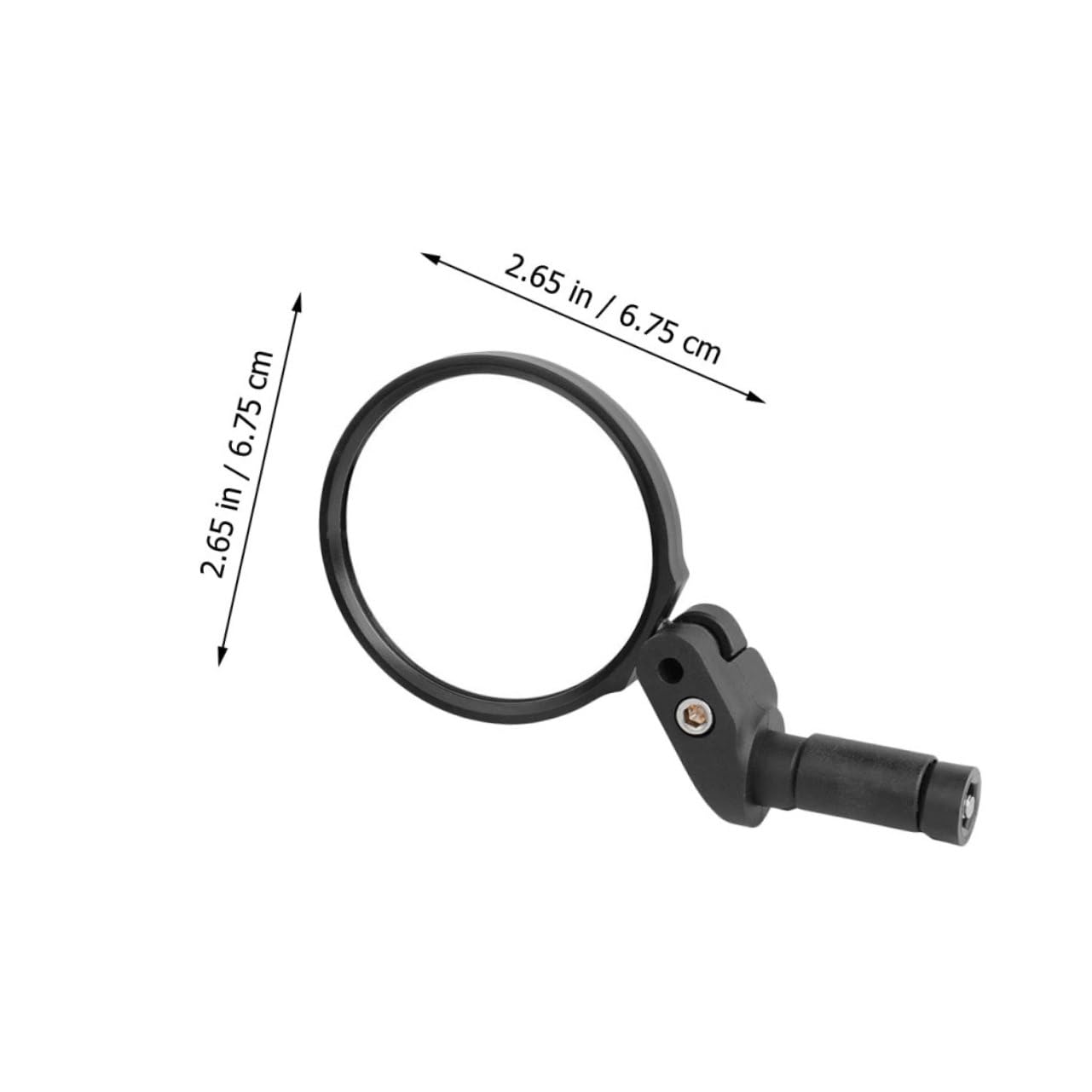 TOYANDONA Specchietto Retrovisore per Bicicletta 2 Pezzi, Specchio Convesso Regolabile in Plastica Acrilica, Facile da Installare per Bici e Monopattino