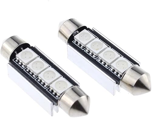 Miniatura 3 de GLOFE Bombillas LED Festoon de 9-30 V extremadamente brillantes 211-2 212-2 578 sin errores, 1.61 pulgadas y 1.614 in para luces de cúpula de mapa