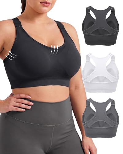 FITTIN Front Adjustable Sports Bra: Adjust in 3s While Wearing - Customize Your Comfort & Support...