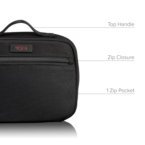 TUMI - Travel Accessory Pouch - Men's and Women's Case Organizer for Cords, Electronics, Cosmetics - Large, Black