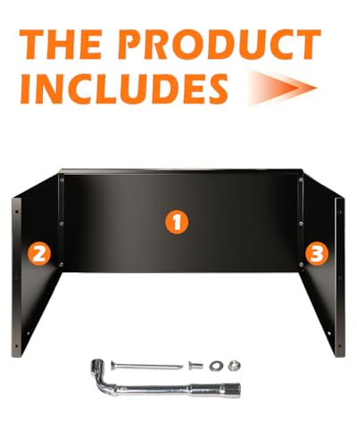 Image of Fuel Jug Holder Rack, Gas Can Mount fits Two 5 Gallon Fuel Containers with Base Dimensions Under 11 Inches, Gas Can Holder for Trailer (Three-Sided Support)