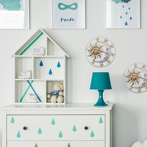 Decoración de pared de hierro duradera para interior, exterior y jardín 6