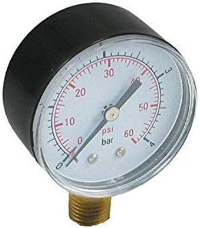 CMP Pressure Gauge 0-60 PSI for Pentair and Hayward Pool Filters Bottom Mount