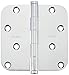 Baldwin 1140260I .625 Radius Mortise Hinge, Bright Chrome