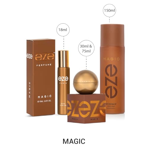 Image of Eze Men Deodrant Long Lasting Oud Spicy Woody |150ml Magic | Daily Wear