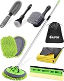 @utos 8Pcs Car Wash Kit, 62’’ Car Wash Brush with Long Handle, Microfiber Carwash Kit Set, Car Washing Supplies for Cars RV Truck Exterior