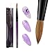 Profession Purple Wood Kolinsky Acrylic Nail Brush (Size: 6, 8, 10, 12, 14, 16, 18, 20, & 22) PANA Brand High End Quality 100% Pure Kolinsky Hair (Size 6)