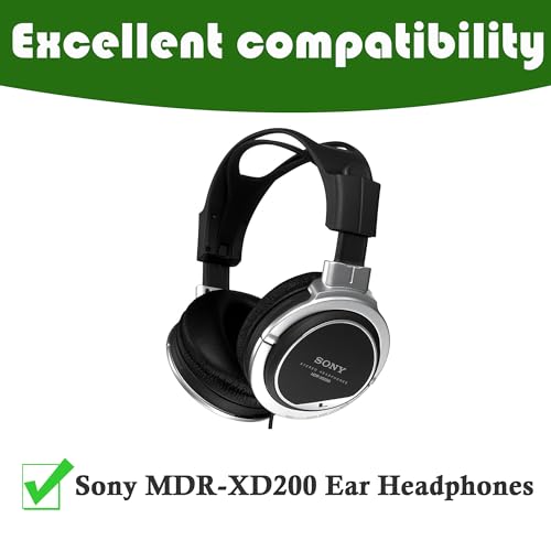 Earpads Replacement Ear Cushions Compatible with Sony MDR-XD200 Headphones Earcups Parts-95mm miniatura 2