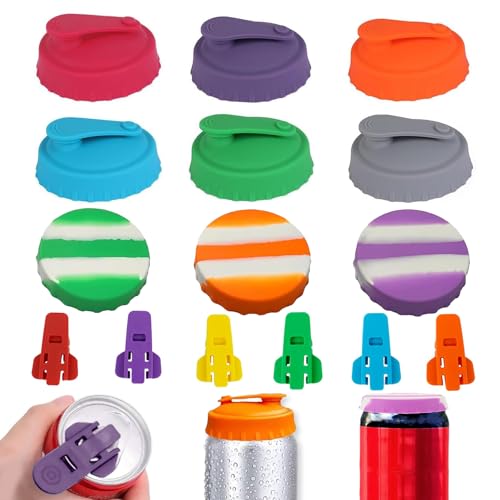 15PCS Silicone Can Covers for Drinks Cans UK Reusable Coke Can Lids