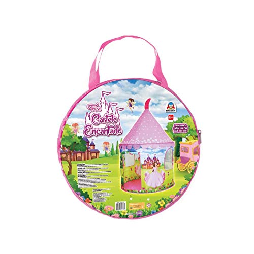 BARRACA TOCA INFANTIL GRANDE MENINAS CASTELO ENCANTADO PRINCESAS ROSA