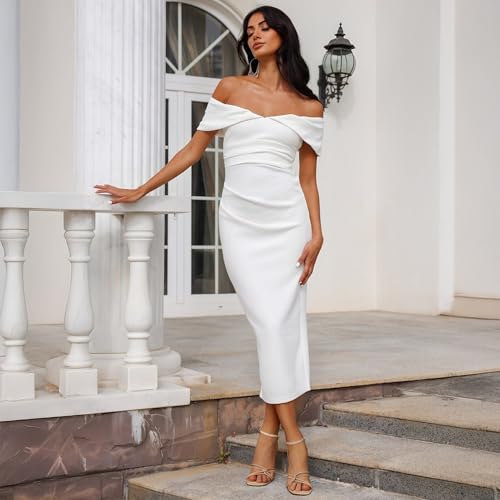 Image of Pasuot Strappy Heels for Women - Open Square Toe Chunky Heeled Sandals Block Heel Ankle Buckle Strap Dress Shoes for Prom Party Wedding Black White Nude