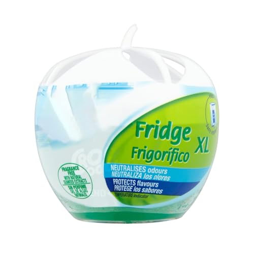 HOCHSTE® Fridge Deodoriser, Unscented, Odour Neutraliser & Smell Remover, Food-Safe, Long-Lasting Freshness, Protects Flavours, Compact & Easy to Use –XL (140g)