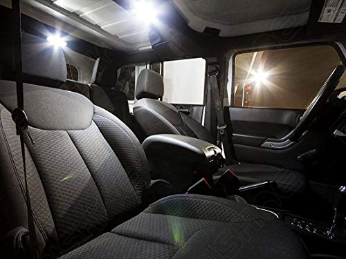 Kit de luces LED interiores blancas para Jeep Wrangler JK 2007-2018 miniatura 2