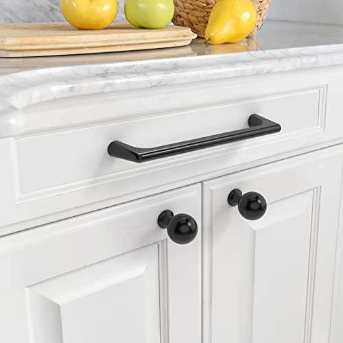 Image of Asidrama 10 Pack 3.75 Inch(96mm) Matte Black Cabinet Pulls Cabinet Handles Cupboard Handles Kitchen Cabinet Hardware for Cupboard Drawer Pulls