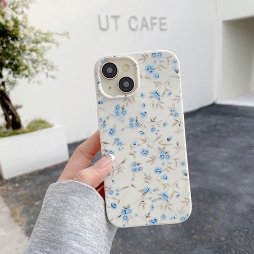 QLTYPRI Floral Case for iPhone, Cute Pink Flower Pattern Aesthetic Phone Case for Girls Women, Raised Camera Protection Soft Slim TPU Shockproof Protective Phone Cover - Image 3